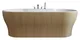 Sanipure Grace 0010019 One-Piece Bathtub with Panel 90 × 190 cm, Canary Oak (00100193601) - Image 18