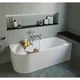بانيو جاكوزي كلارو 00100230031 بالجانب قطعة واحدة 2 نظام إتجاه يمين 170 × 75 سم من ساني بيور - اللون كناري اوك (00100233631) - صورة 2