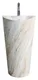 Sanipure Onda One-Piece Freestanding Floor Basin 90 × 48 × 50 cm with Drain and Overflow, White - Image 16