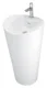 Sanipure Onda One-Piece Freestanding Floor Basin 0016001 with Overflow, 90 × 48 × 50 cm — Prisca (001600133) - Image 2