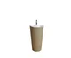 Sanipure Onda Solid Surface Floor Basin 90 × 48 × 50 cm with Drain and Overflow, White - Image 6