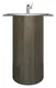 Sanipure Rondella One-Piece Freestanding Floor Basin 0016029, 90 × 70 × 54.5 cm, without Overflow, with 17 cm Towel Holder — Grey (001602905) - Image 16