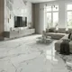 بورسلين ارضيات وحوائط ريجينسي 600101 وايت فرز اول 60 × 120 سم لامع - صورة 2