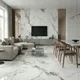 بورسلين ارضيات وحوائط ريجينسي 600101 وايت فرز اول 60 × 120 سم لامع - صورة 3