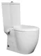 Siral Toilet with P-Trap and Bidet Spray, White