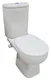 Mica Vit Noso P-Trap Toilet with Internal Bidet Spray, White
