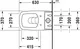 Duravit Durastyle Back-to-Wall Toilet S/P Trap, White with Shower - Image 3