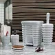 طقم اكسسوارات بريمانوفا بالم مضفر SAS06 ابيض 5 قطع مستورد صناعة تركي - صورة 2