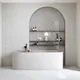 Gemma Gem White Wall Ceramic, Third Choice, 7.5 × 30 cm, Glossy Form - Image 2