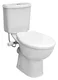 Evo Toilet with Bidet Spray and Handle, White