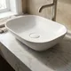 Sanipure Eros Above-Counter Basin, White, 60 cm with Fixing Set - Image 2