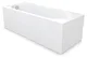 Serena Bathtub 170 × 75 cm with Front Panel, White - Image 1