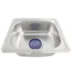 Core Egy KS 570 Stainless Steel Kitchen Sink 56 × 46 cm, 0.8 mm Thickness, 3 inch Drain Hole with Filter