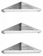 Banox 304 Stainless Steel 3-Tier Corner Shelf, Silver (3co-01-02S)