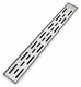 Pura Lotus DL 08 50 Shower Drain, 50 cm, 1 mm Stainless Steel with Perforated Cover and Drainage Set - Image 1