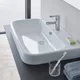Duravit Happy D.2 Countertop Basin, 60 cm, with Tap Hole and Overflow, White - Image 2