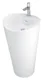Sanipure Onda One-Piece Freestanding Floor Basin, 90 × 48 × 50 cm with Overflow, Urbica Color - Image 2