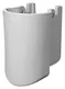 عامود معلق ديلاركو White من Duravit