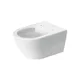مرحاض معلق Duravit دي نيو White بالسيديلي Self-Closing والشطاف الداخلي ومسامير التثبيت - Image 4
