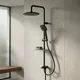 عامود دش 2 × 1 تيسكا جوي DR 10321902 اسود مط طاسة دائرية 22 سم وخرطوم حراري - صورة 2