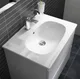 حوض ساقط رخامة Ideal Standard ستاندرد تيسي White 62.5 سم بفتحة للخلاط والفايظ يمكن استخدامة لوحدة موبيليا - Image 2