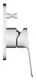 خلاط بانيو دفن بالمحول شامل الجسم كيوبو 1017760000 Chrome مربع من جروهى - Image 4