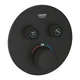 وش خلاط دفن بانيو جروثيرم سمارت كنترول بالمحول 2 مخرج دائرى فانتوم Black 29507KF0 من جروهى - Image 1