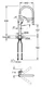 خلاط مطبخ قنطرة مرنة جروهي ايسانس 30503KF0 فانتوم اسود مط ارتفاع 53 سم - صورة 5