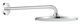 طاسة بمخرج دفن علوي Grohe رين شاور مونو 310 دائرية 26558000 Polished Chrome طاسة 31 سم والمخرج 42 سم - Image 1