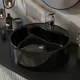 حوض Above الرخامة ليسيكو ديربي Black لامع 60 cm - Image 1