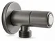 محبس زاوية هوايي HY-5015GR Grey Matte بالوش ½ بوصة قلب جلبة لفة كاملة - Image 1