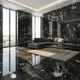 بورسلين ارضيات وحوائط ريجينسي 600148 بلاك فرز اول 60 × 120 سم لامع - صورة 2