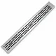 Pura VDL 01 55 Wave Stainless Steel Shower Drain with Flange, 55 cm with Waste, Chrome - Image 1