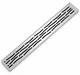 Pura VDL 01 105 Wave Stainless Steel Shower Drain with Flange, 105 cm with Waste, Chrome - Image 1